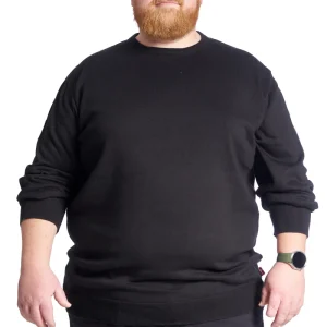 Plus Size Striktrøje til mænd – Str. XL til 8XL - Black