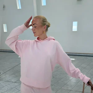 Emma Oversize Hoodie - Soft Pink