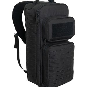 Rothco Taktisk Enkel Sling Taske med Laserskåret MOLLE Sort – One Size